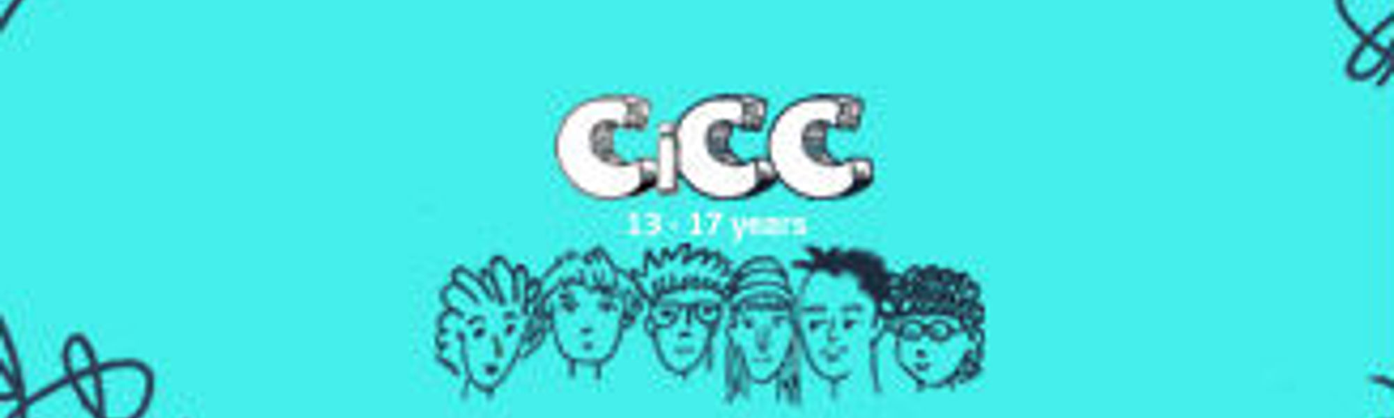 Cartoon drawn faces of young people aged 13 to 17 years old